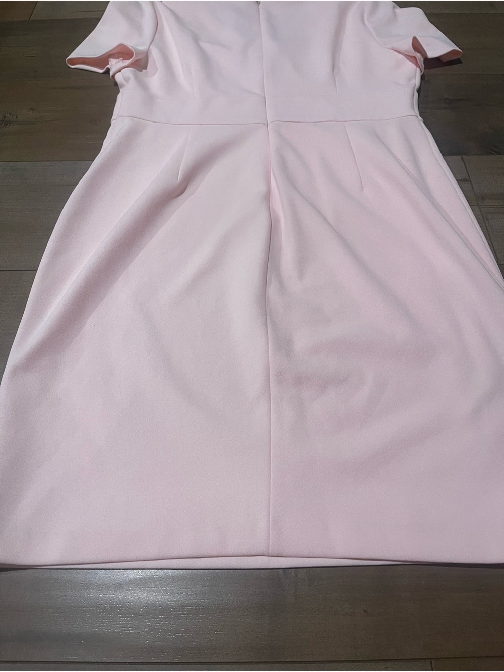 DKNY Pastel Pink Short Sleeve Fit & Flare Dress
